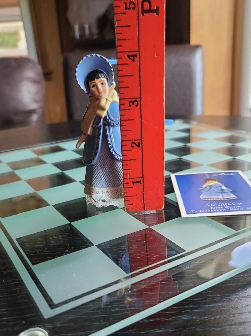 Hallmark Blue and Yellow Bonnet Doll Ornament